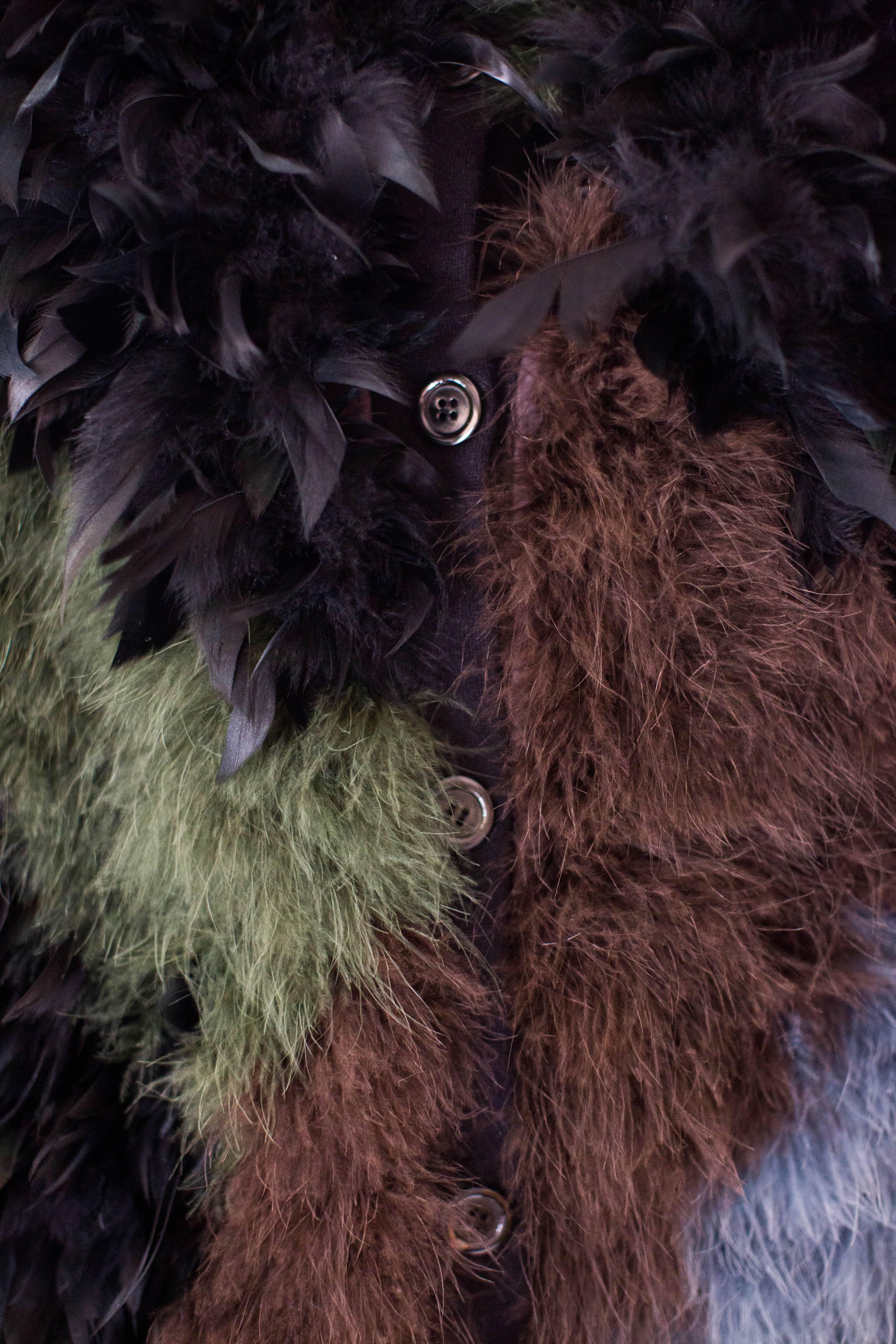 Women's 1980s Chantal Thomass Marabou Feather Coat 