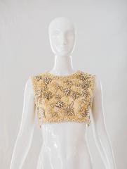 Victoria Royal Ltd. Beaded Crop Top, 1960s