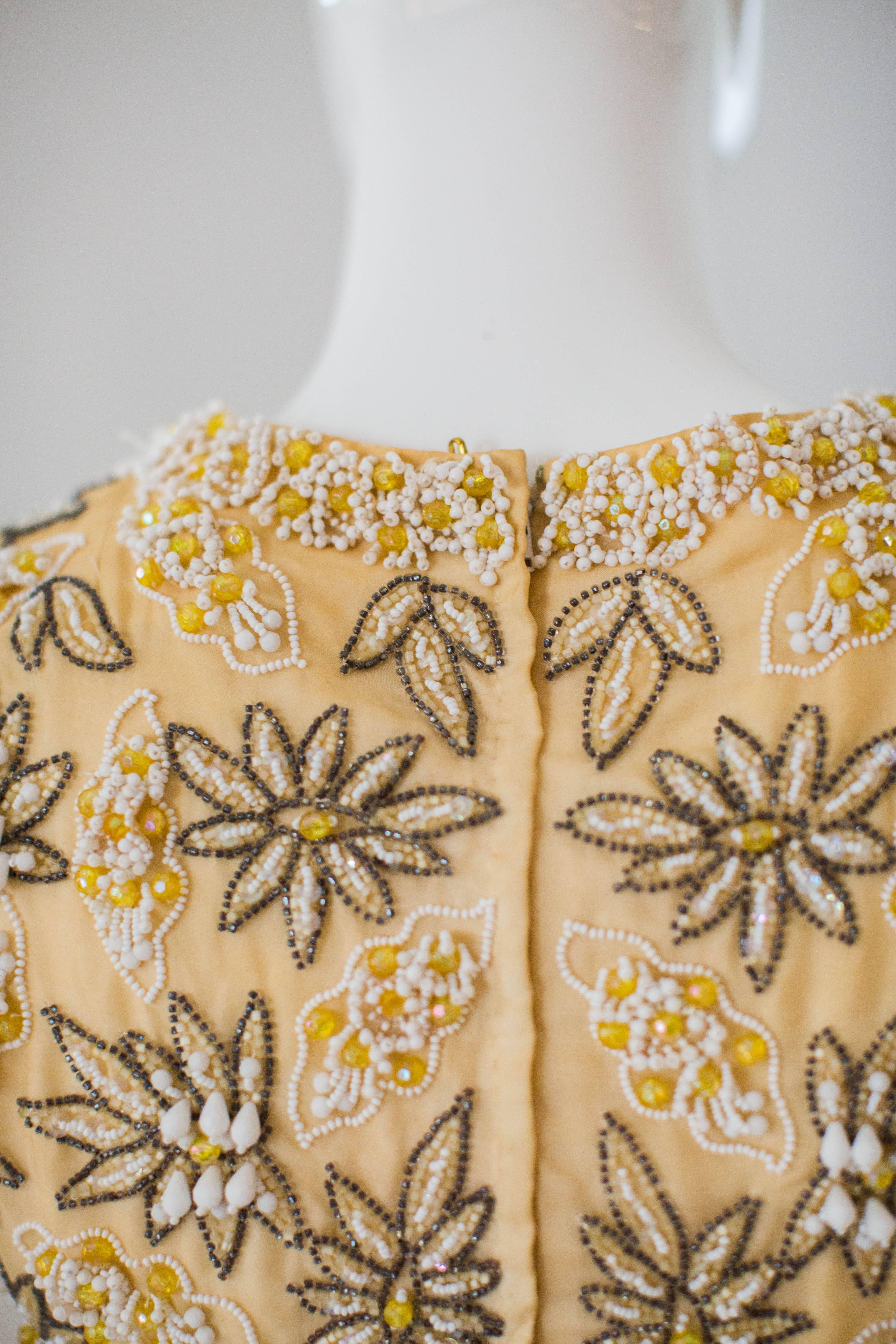 Victoria Royal Ltd. Beaded Crop Top, 1960s  For Sale 4