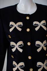 1990s Escada by Margaretha Ley Navy Jacket