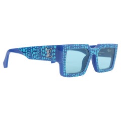 Louis Vuitton Blau X Yayoi Kusama Clash Pumpkin-Sonnenbrille Z1905W