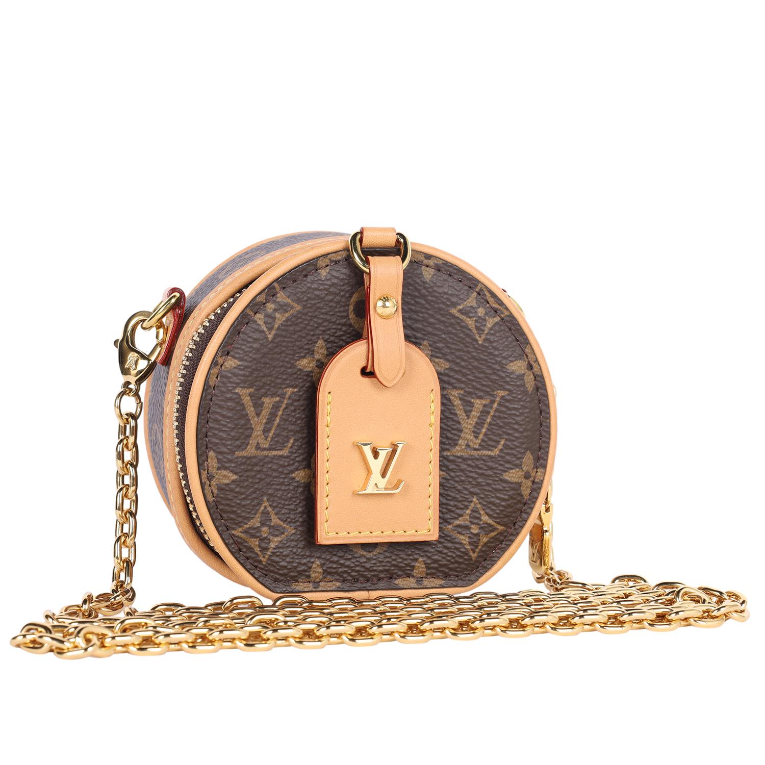 LOUIS VUITTON Collier Chapeau Monogram Mini Crossbody Marron Neuf - En vente à Salt Lake Cty, UT