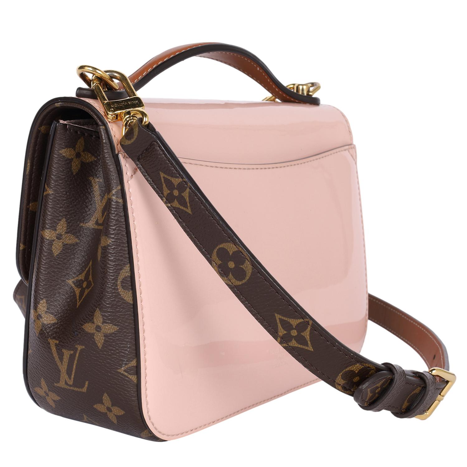 LOUIS VUITTON Ballerine en cuir de veau verni Monogram Cherrywood BB Rose en vente 2