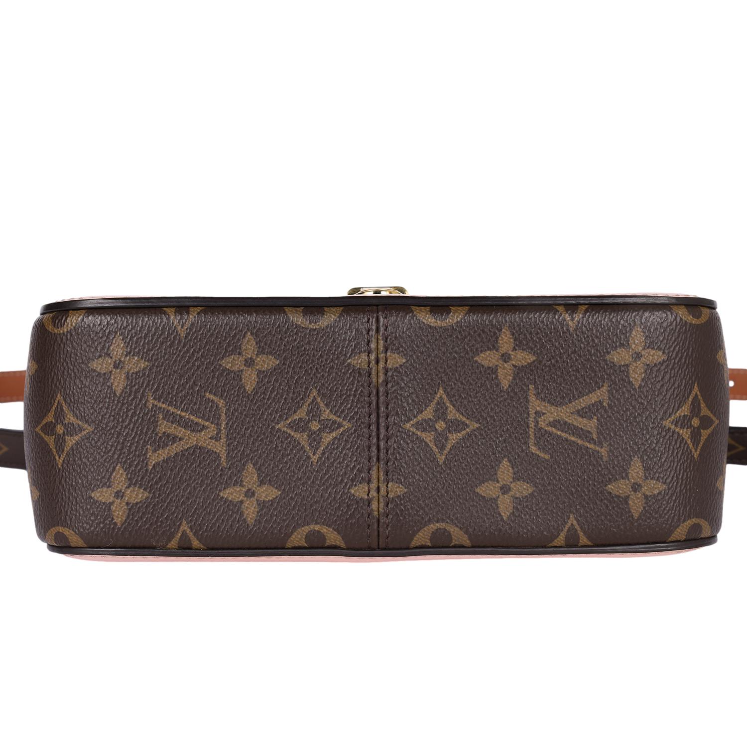 LOUIS VUITTON Ballerine en cuir de veau verni Monogram Cherrywood BB Rose en vente 5