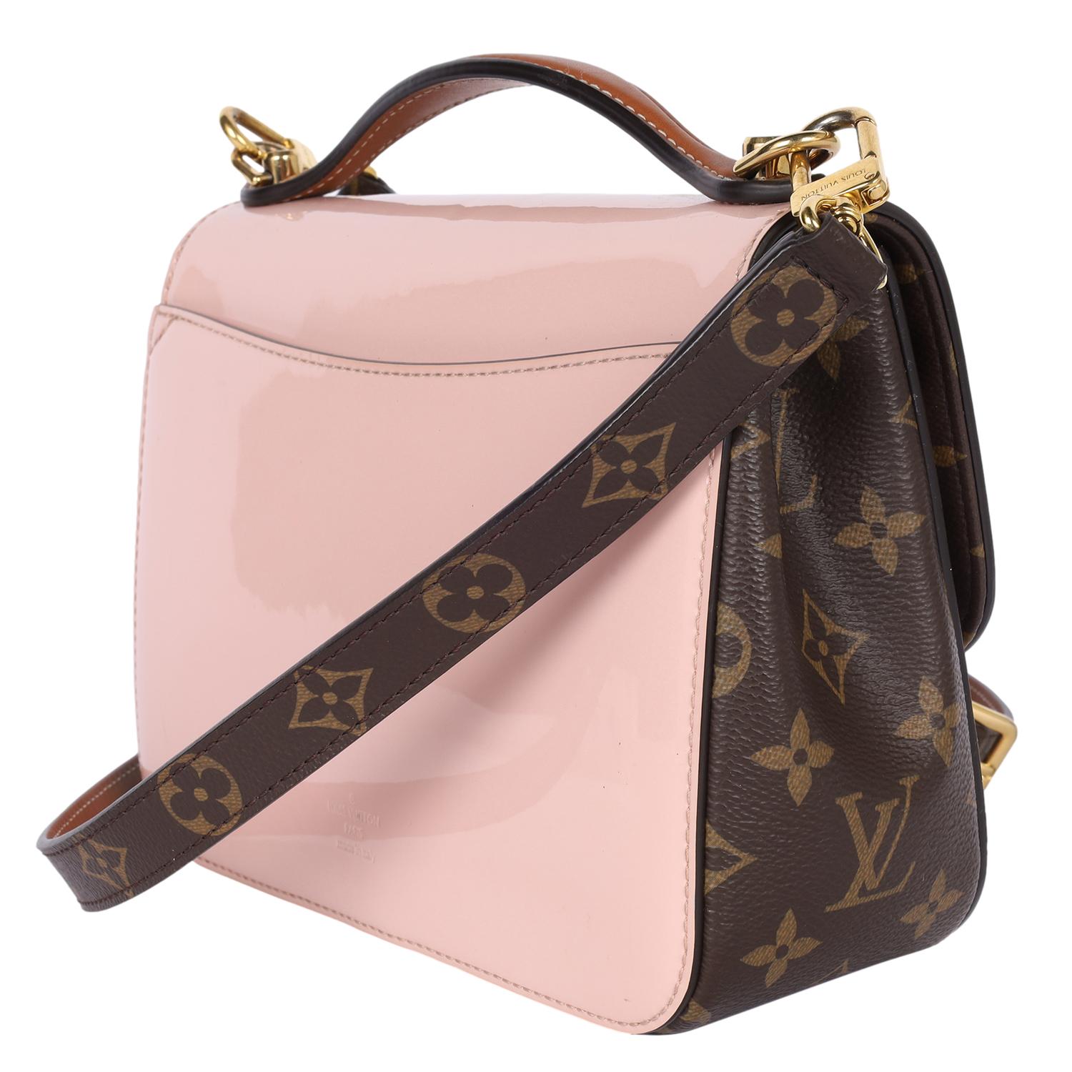LOUIS VUITTON Ballerine en cuir de veau verni Monogram Cherrywood BB Rose en vente 3