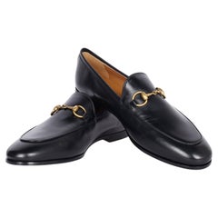 Mocassini Gucci da donna Jordaan in pelle nera con fibbia a forma di morso, taglia 36, Italia
