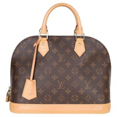 Borsa a tracolla Alma in tela Monogram Louis Vuitton 2017 con finiture in pelle