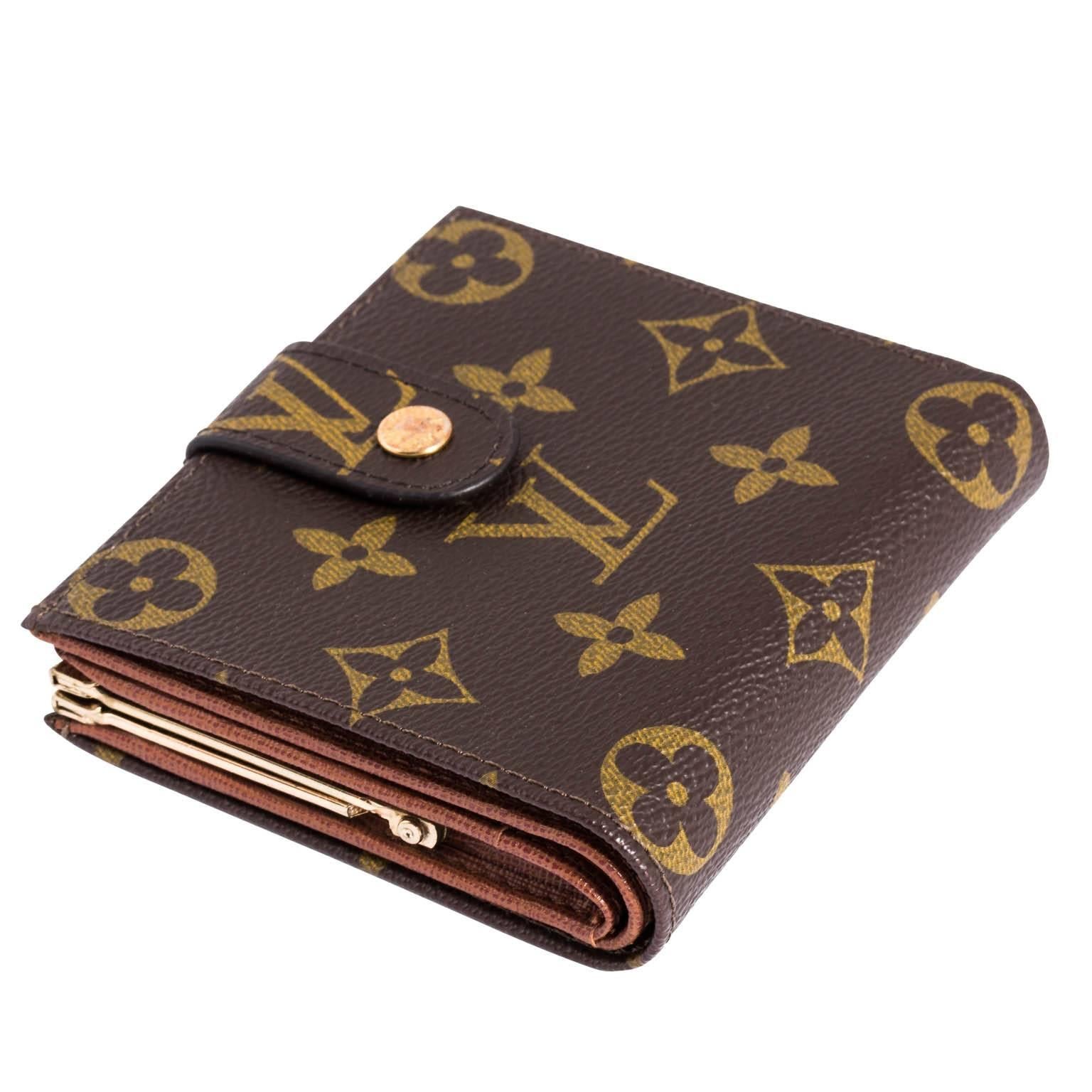 Louis Vuitton Black Monogram Vernis Sarah Compact Wallet - Ann's
