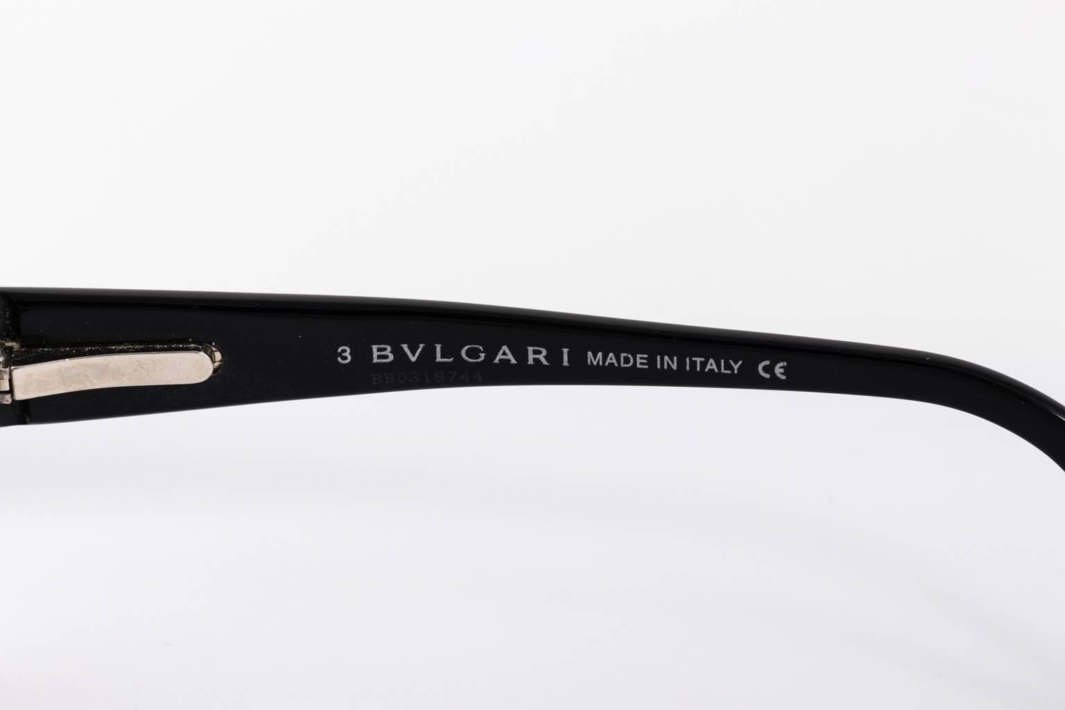 Contemporary black Bulgari sunglasses For Sale 5