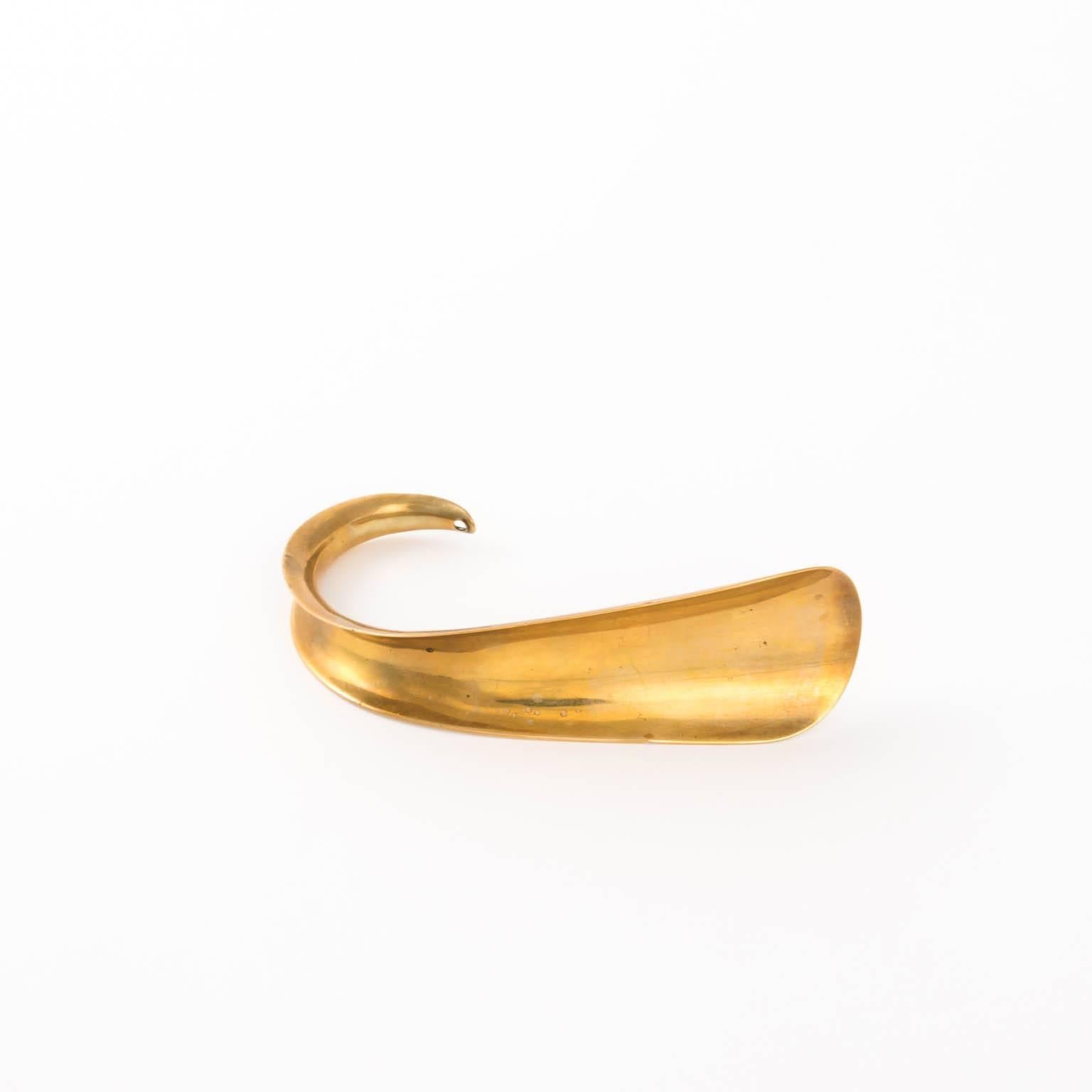 Women's or Men's Brass Shoe Horn ca. 1870