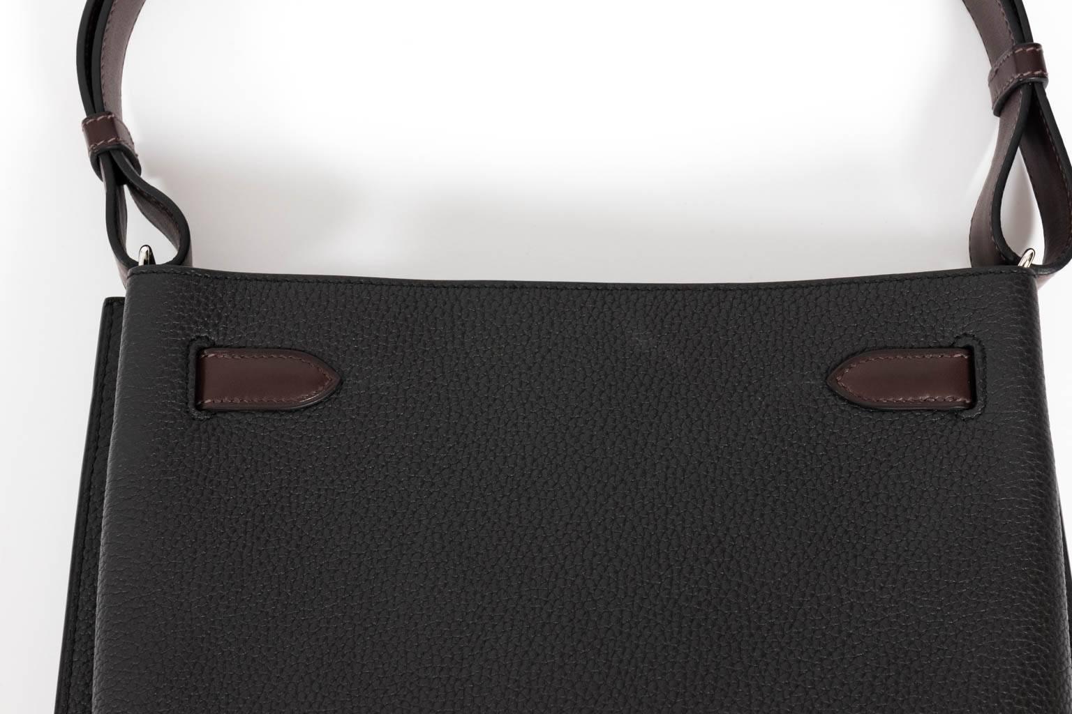 Women's Hermes So Kelly Black Hand Bag For Sale