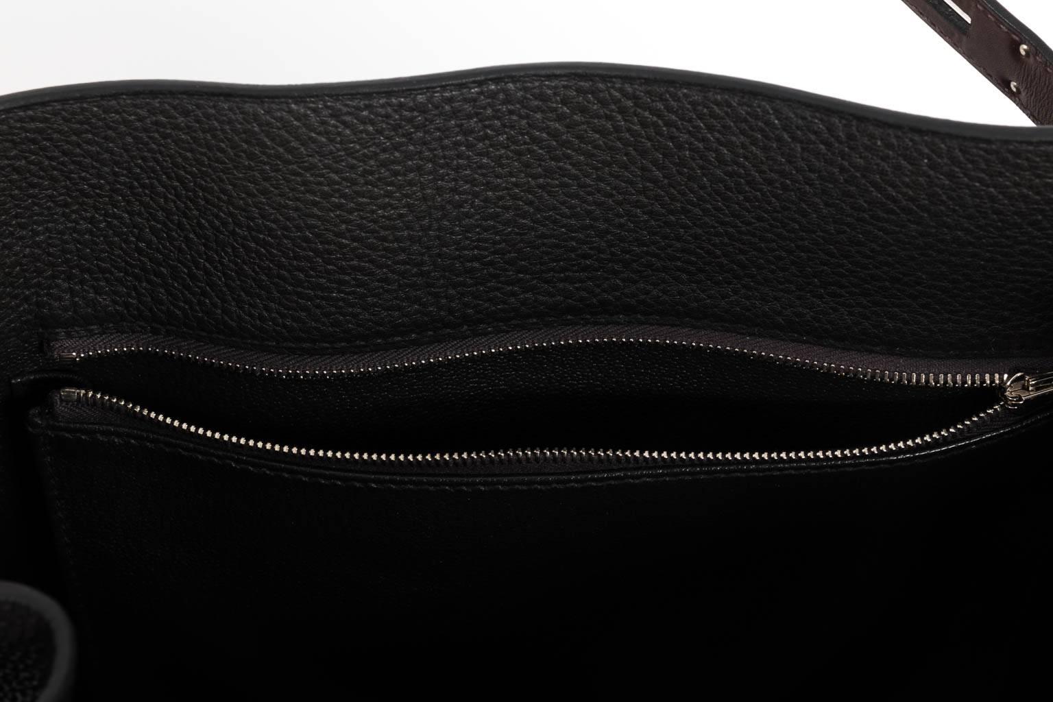 Hermes So Kelly Black Hand Bag For Sale 12