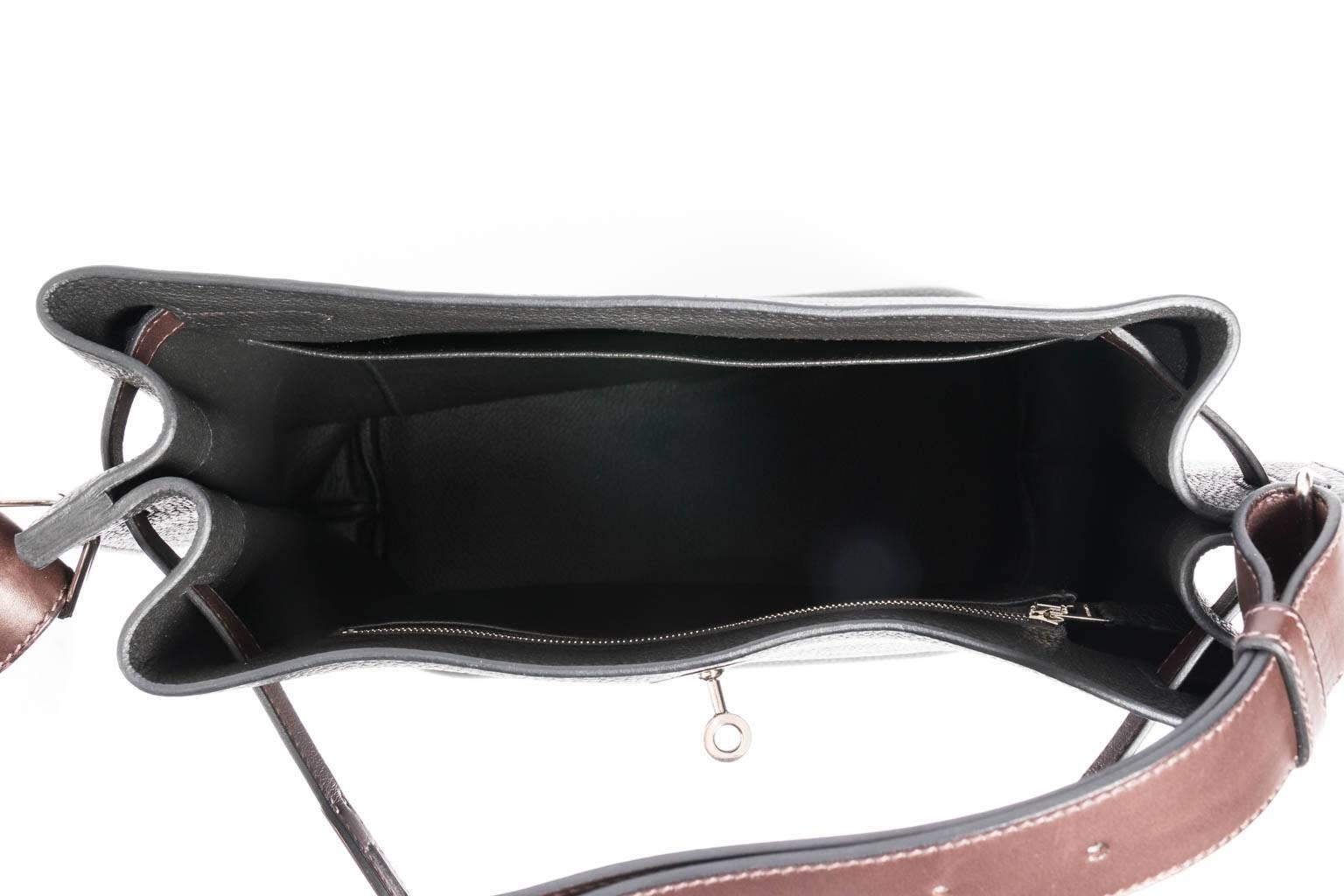 Hermes So Kelly Black Hand Bag For Sale 13