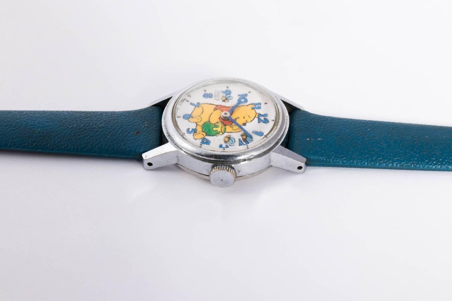 Pair Of Vintage Winnie the Pooh Watches by Sears  In Good Condition For Sale In Stamford, CT