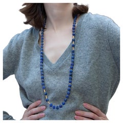 Lapis Lazuli Necklace - Blue Madrid Lapis Necklace by Bombyx House