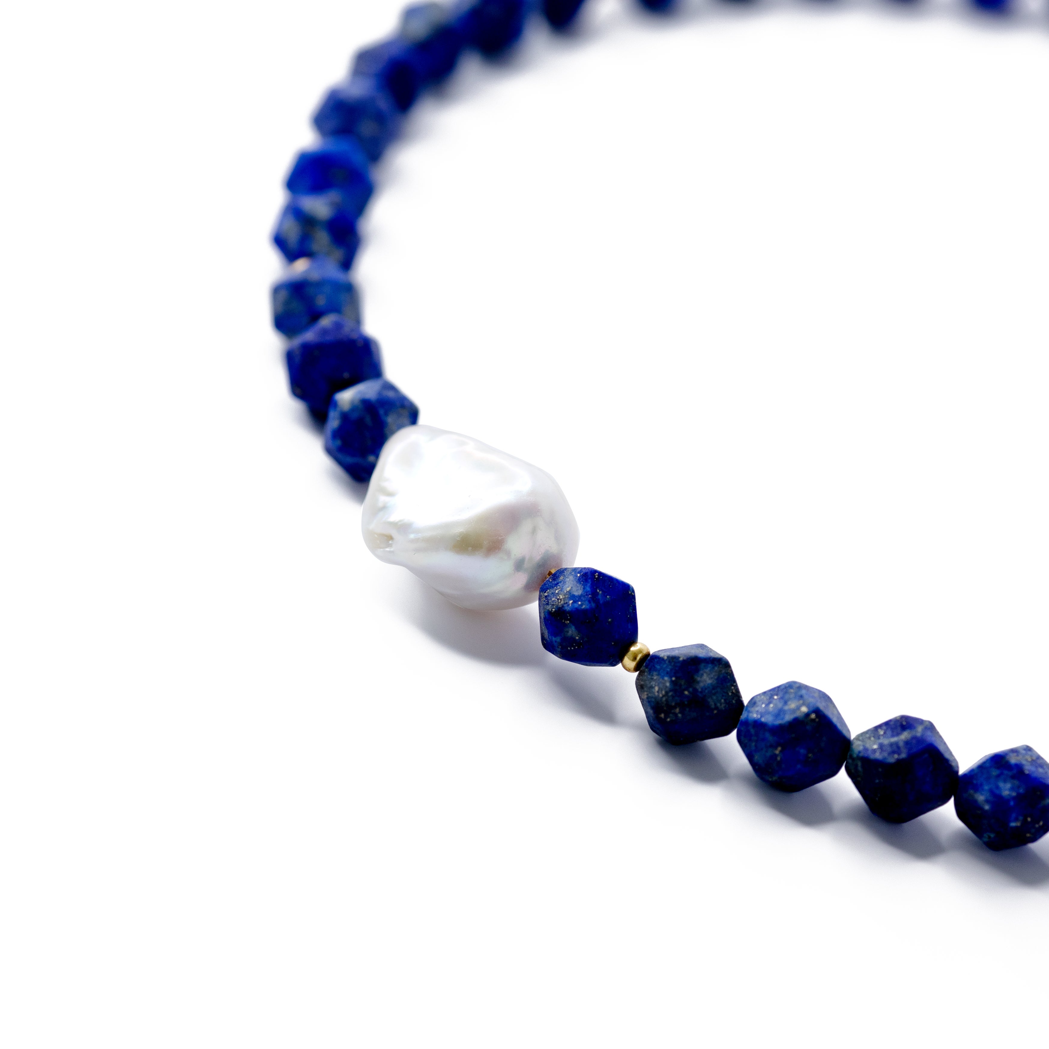 Lazulite Lapis Lazuli Necklace - by Bombyx House For Sale