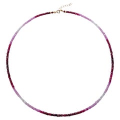 Collana Ombre di rubini di luglio in oro 14K - da Bombyx House