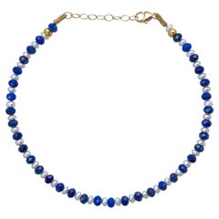 Lapislazuli- und Perlenarmband - von Bombyx House
