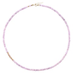 Collana di perle d'oro di Kunzite, Gioielleria artigianale