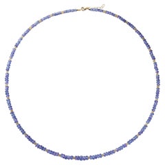 Collana “Station” con tanzanite e citrino, gioielli di alta gioielleria realizzati a mano
