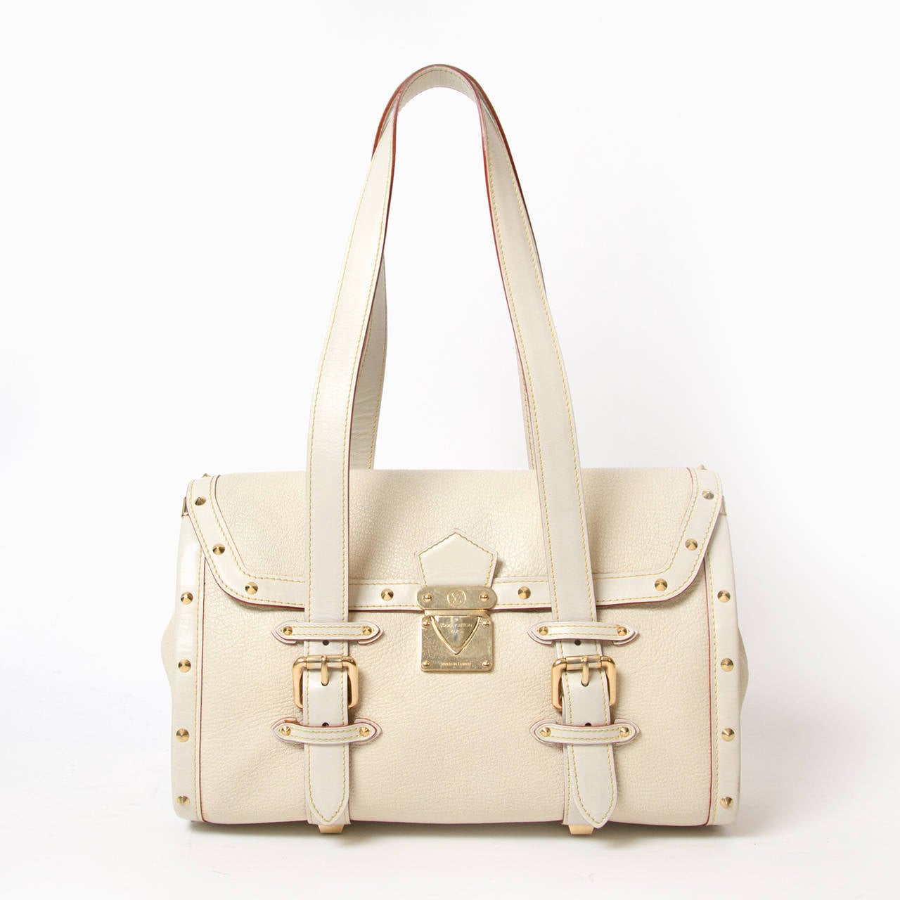 Louis Vuitton White Suhali Leather L&#39;Epanoui GM Bag For Sale at 1stdibs