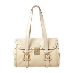 Louis Vuitton White Suhali Leather L'Epanoui GM Bag 12