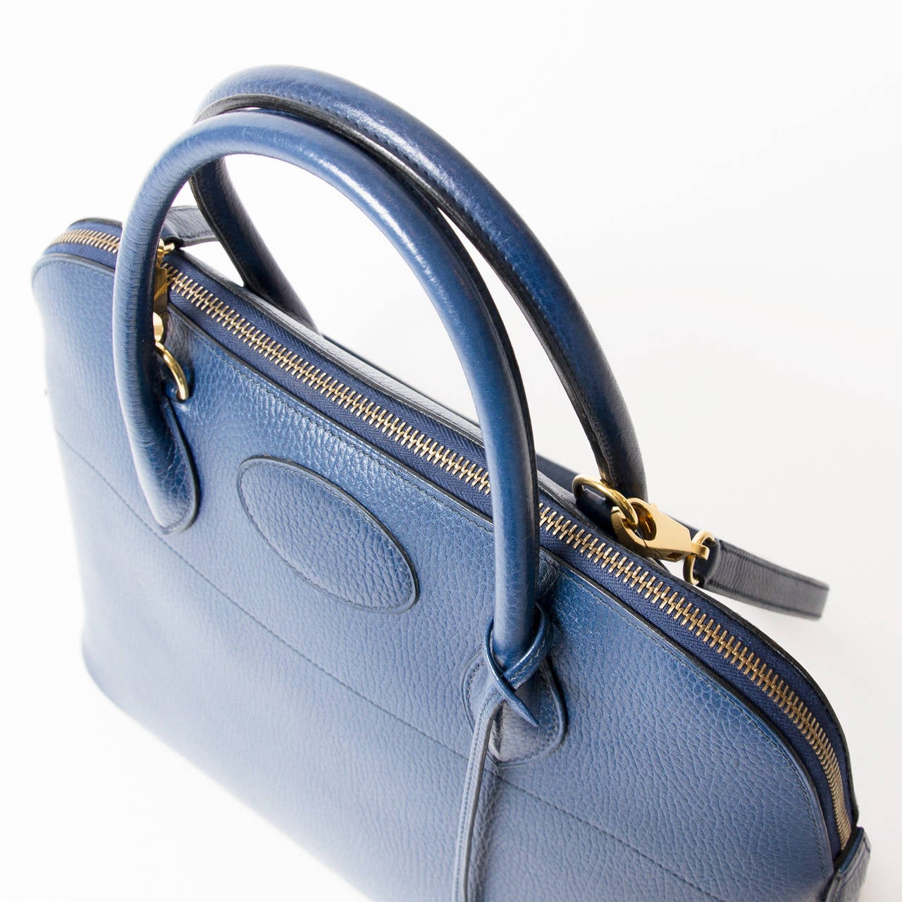 Hermes Bolide 35 Bleu Roi GHW at 1stdibs