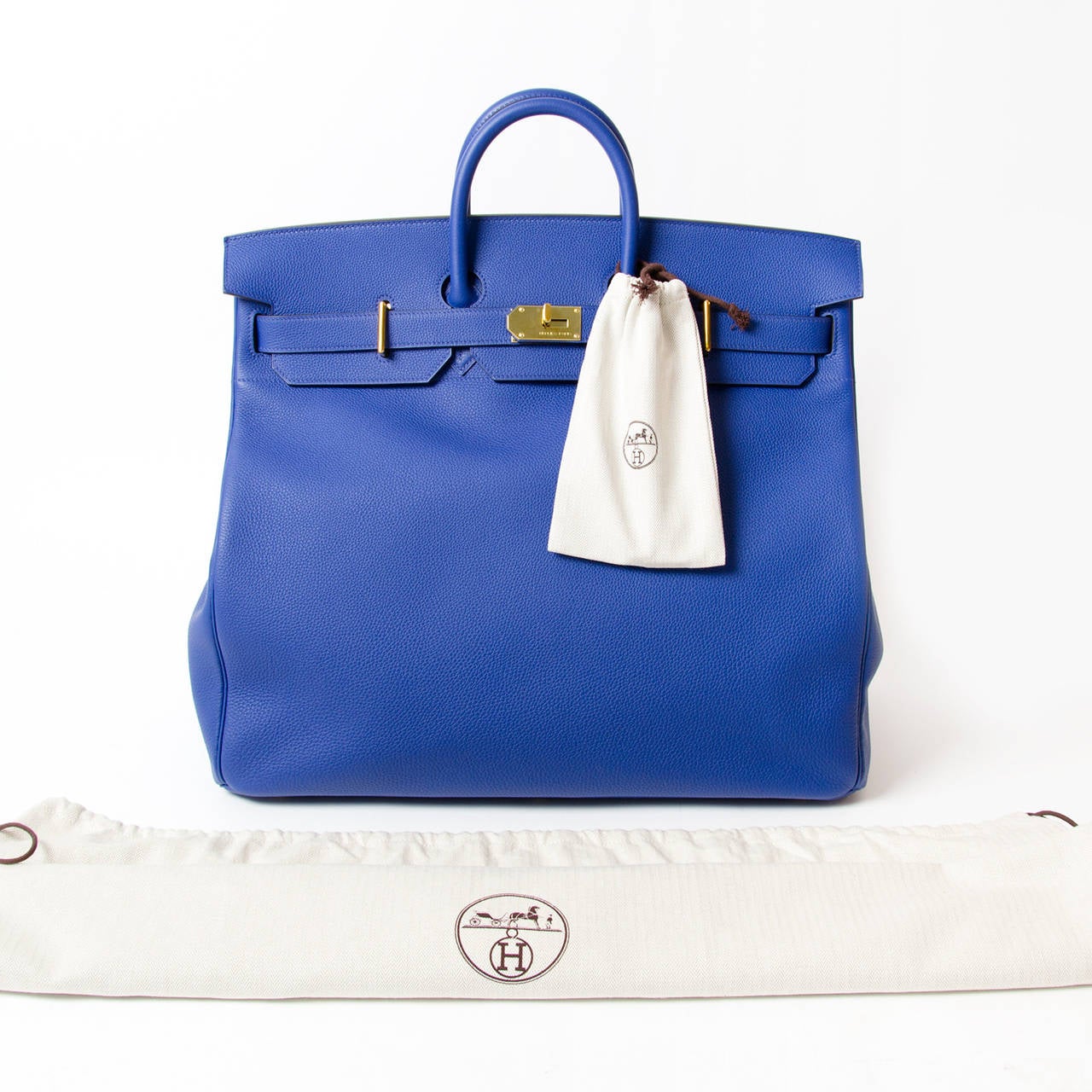 RARE New Herm¨¨s HAC Haut ¨¤ Courroies Birkin 50cm Togo Blue ... RARE New Herm¨¨s HAC Haut ¨¤ Courroies Birkin 50cm Togo Blue ...
