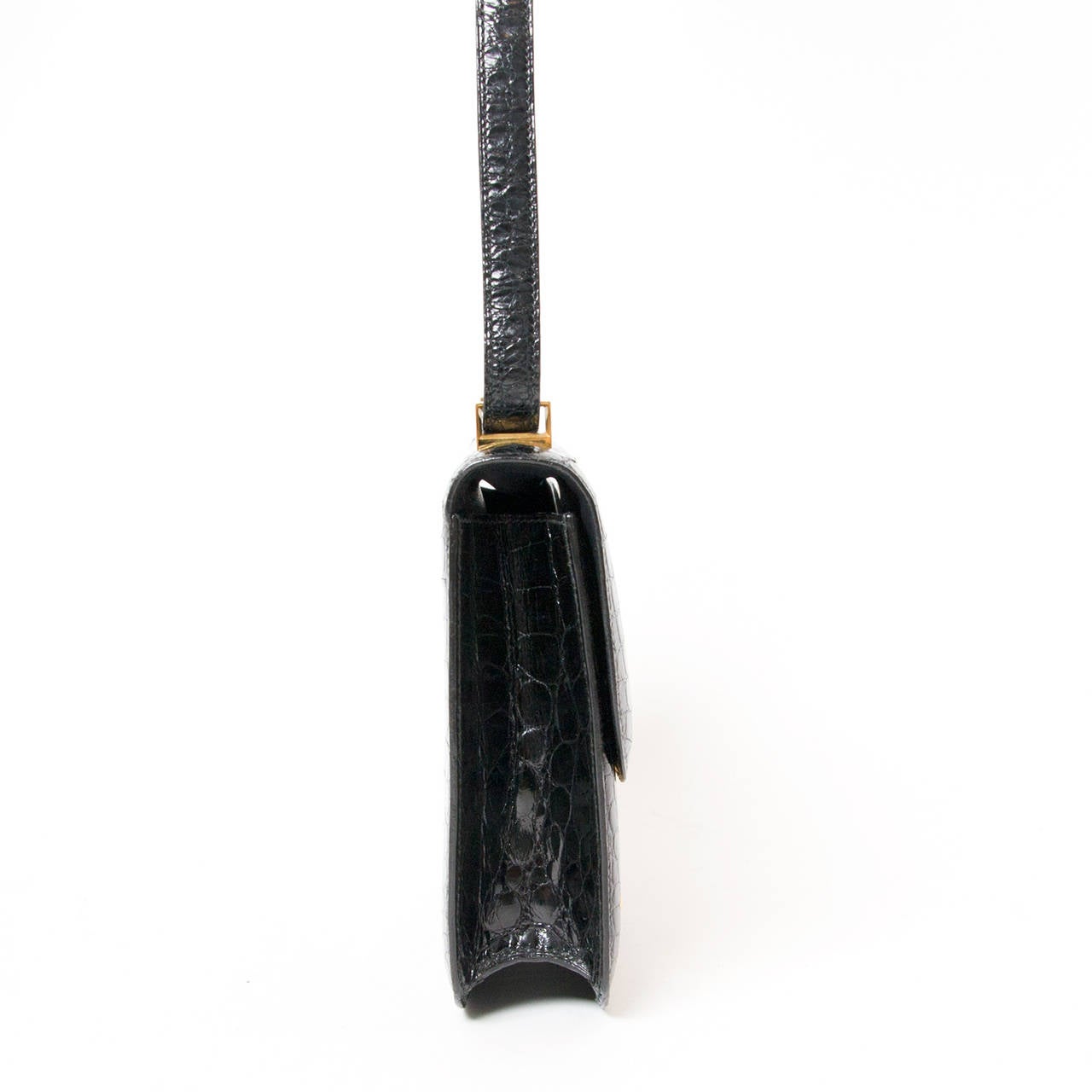 Hermes Black Constance Bag Alligator 23 at 1stdibs