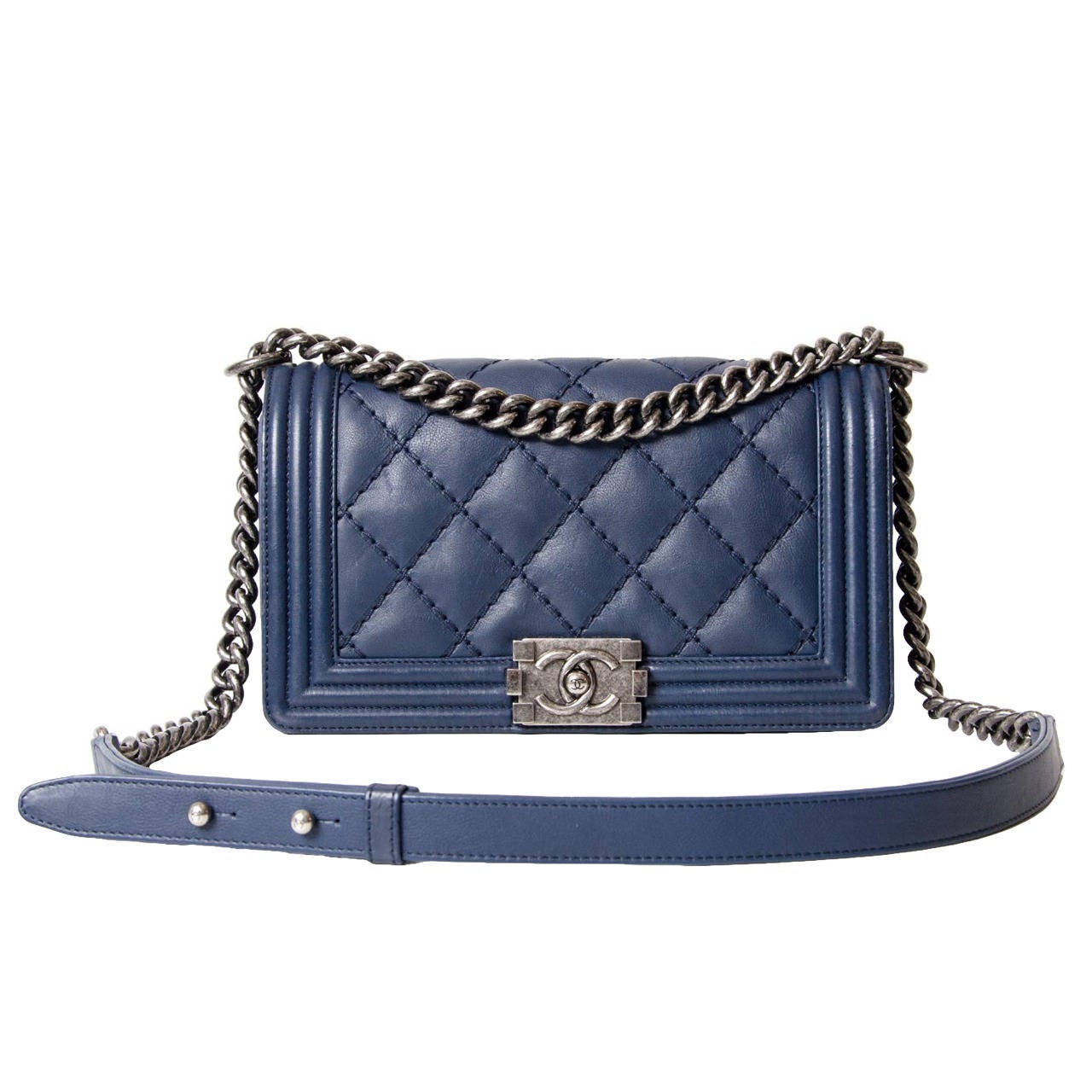 Chanel Lambskin Medium Quilted Boy Bag