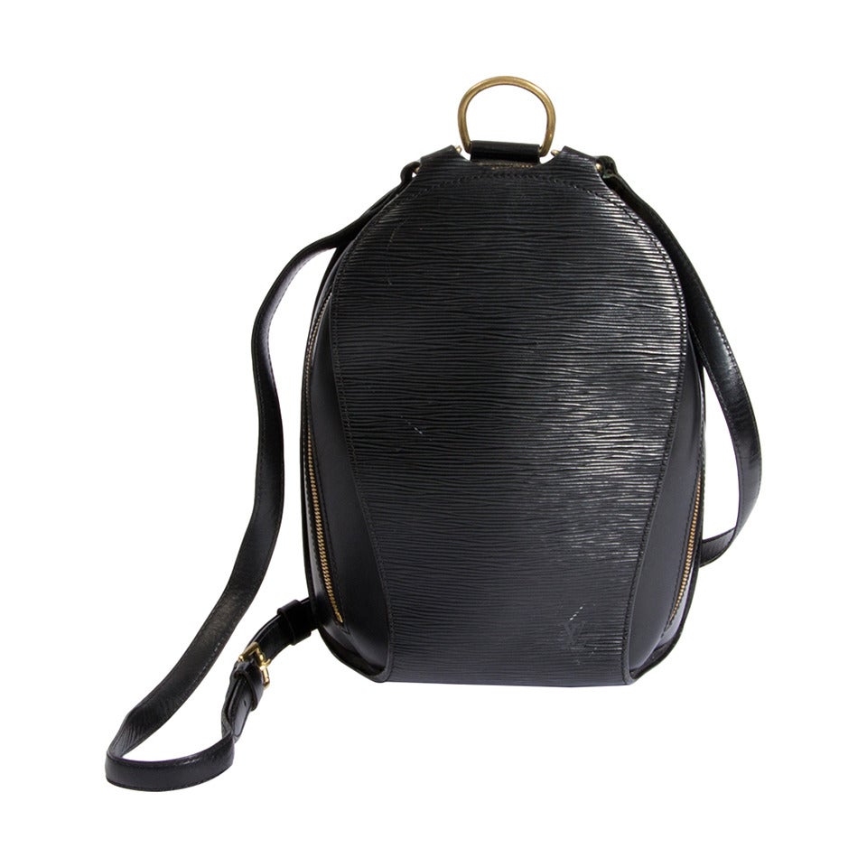 Louis Vuitton Black Epi Mabillon Backpack at 1stdibs