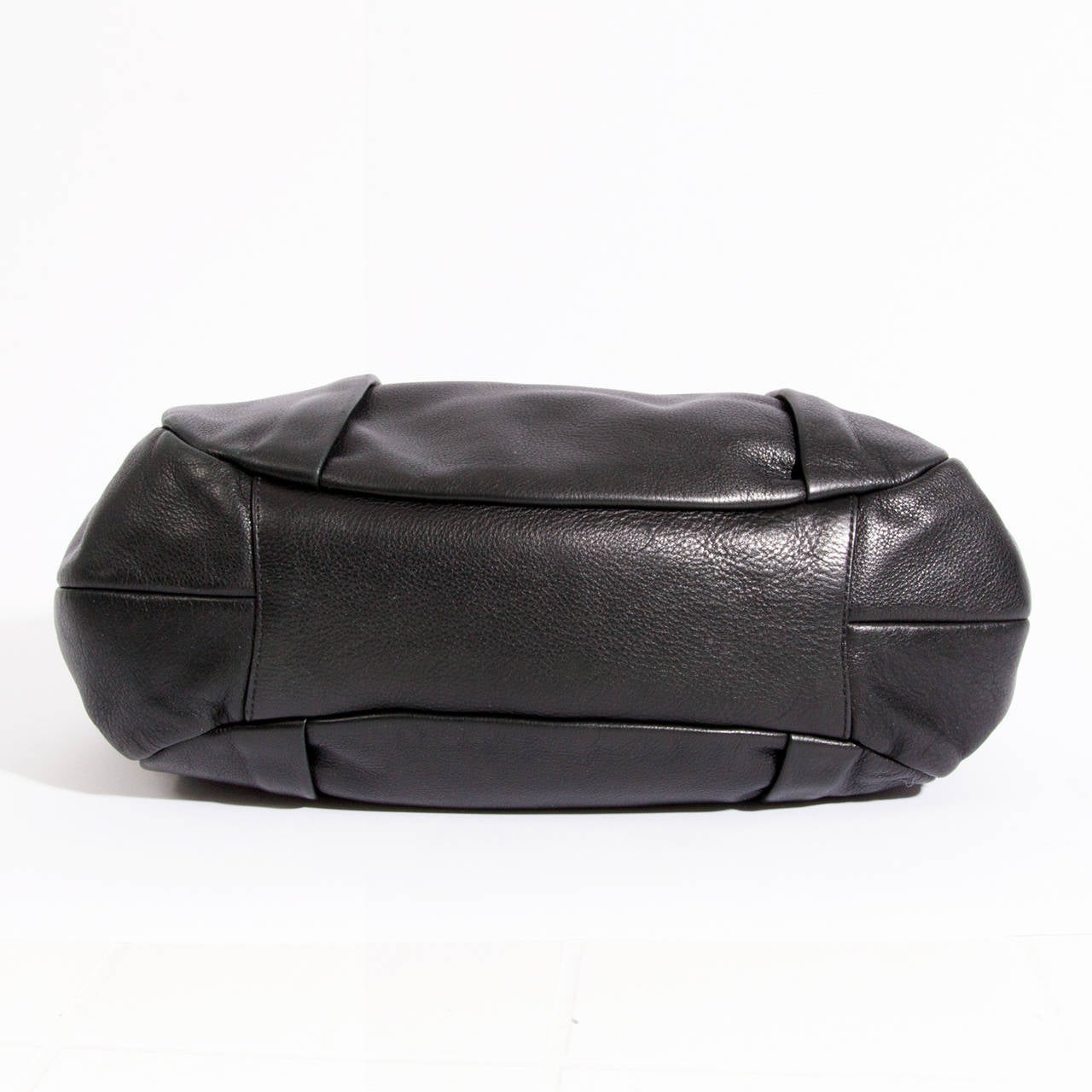 Prada Black Leather Top Handle Bag at 1stDibs