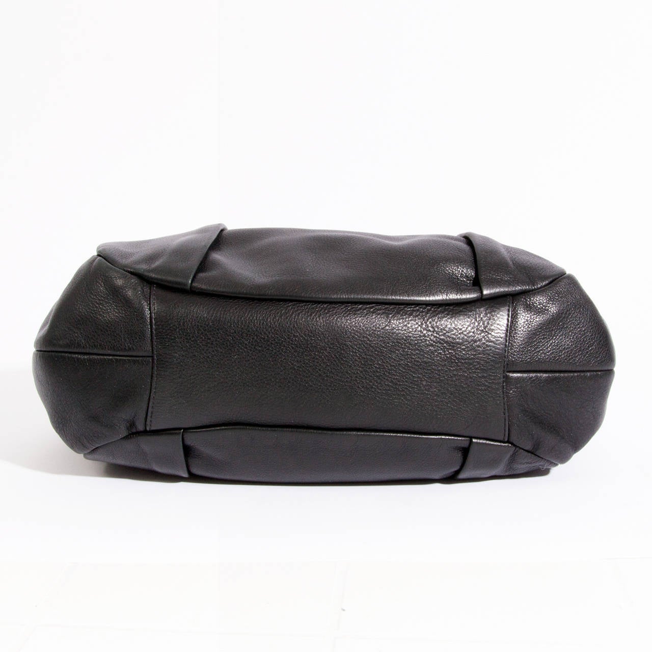 Prada Black Leather Top Handle Bag 1