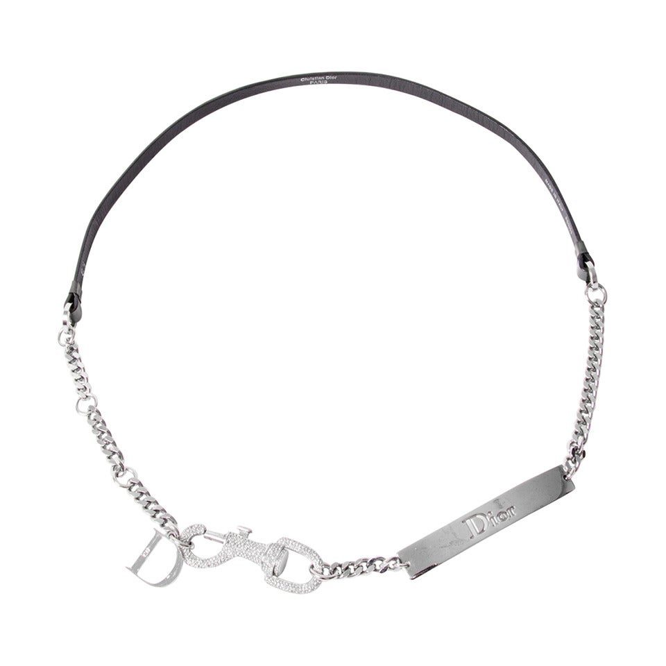 Dior Chain Leather Belt
