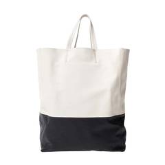 Céline Black And White Cabas Bag
