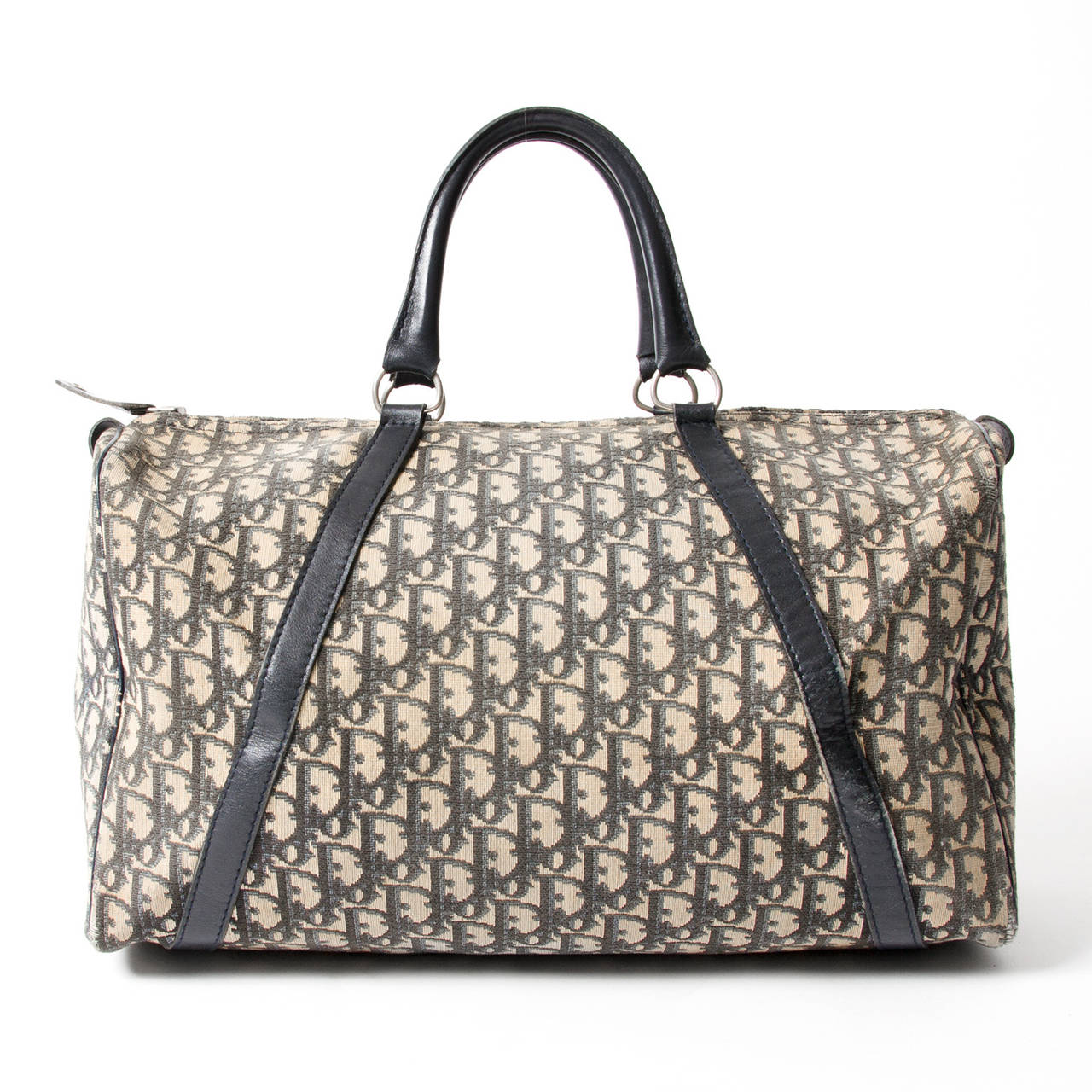 Dior Navy Monogram Travel Bag at 1stDibs monogram bag