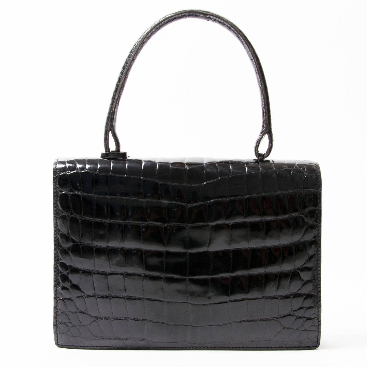 Sold at Auction: Vintage Delvaux handbag in crocodile