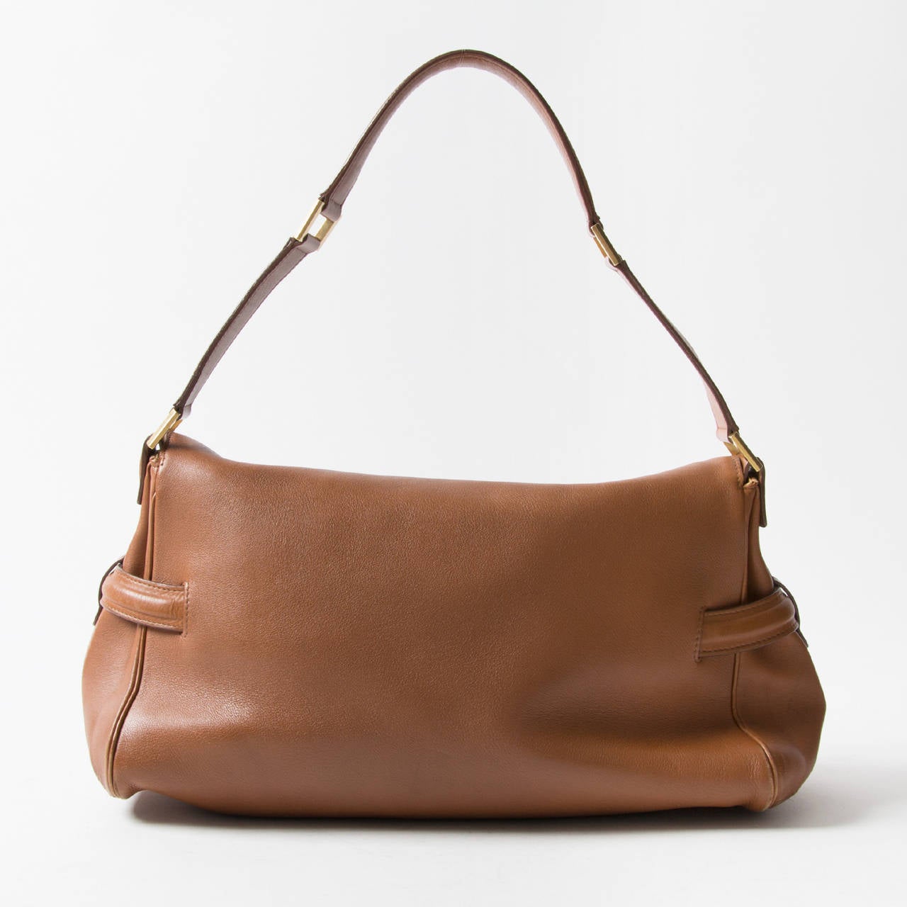 Women's Delvaux Cognac Tempête Shoulder Bag