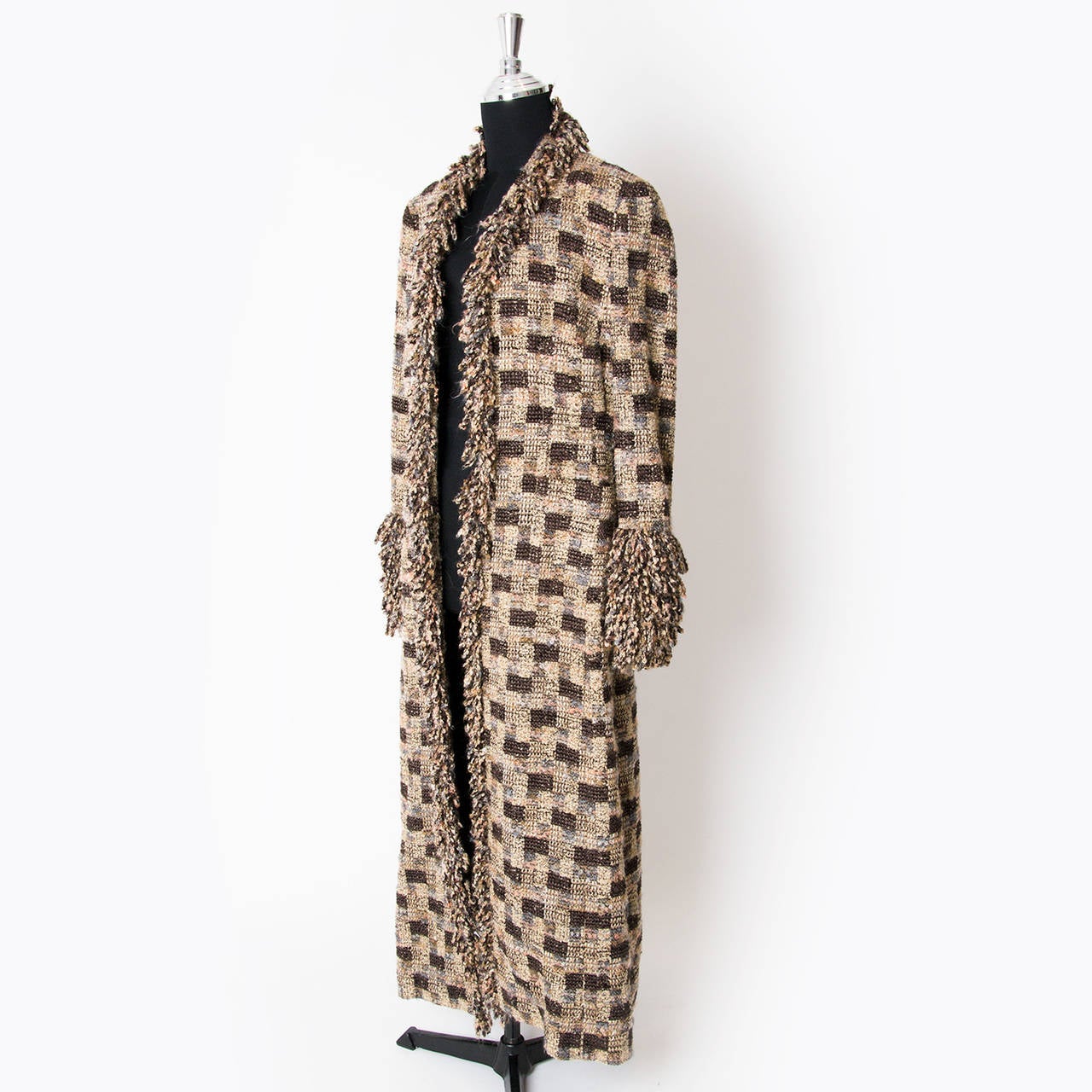 Women's Escada Wool Checkered Coat