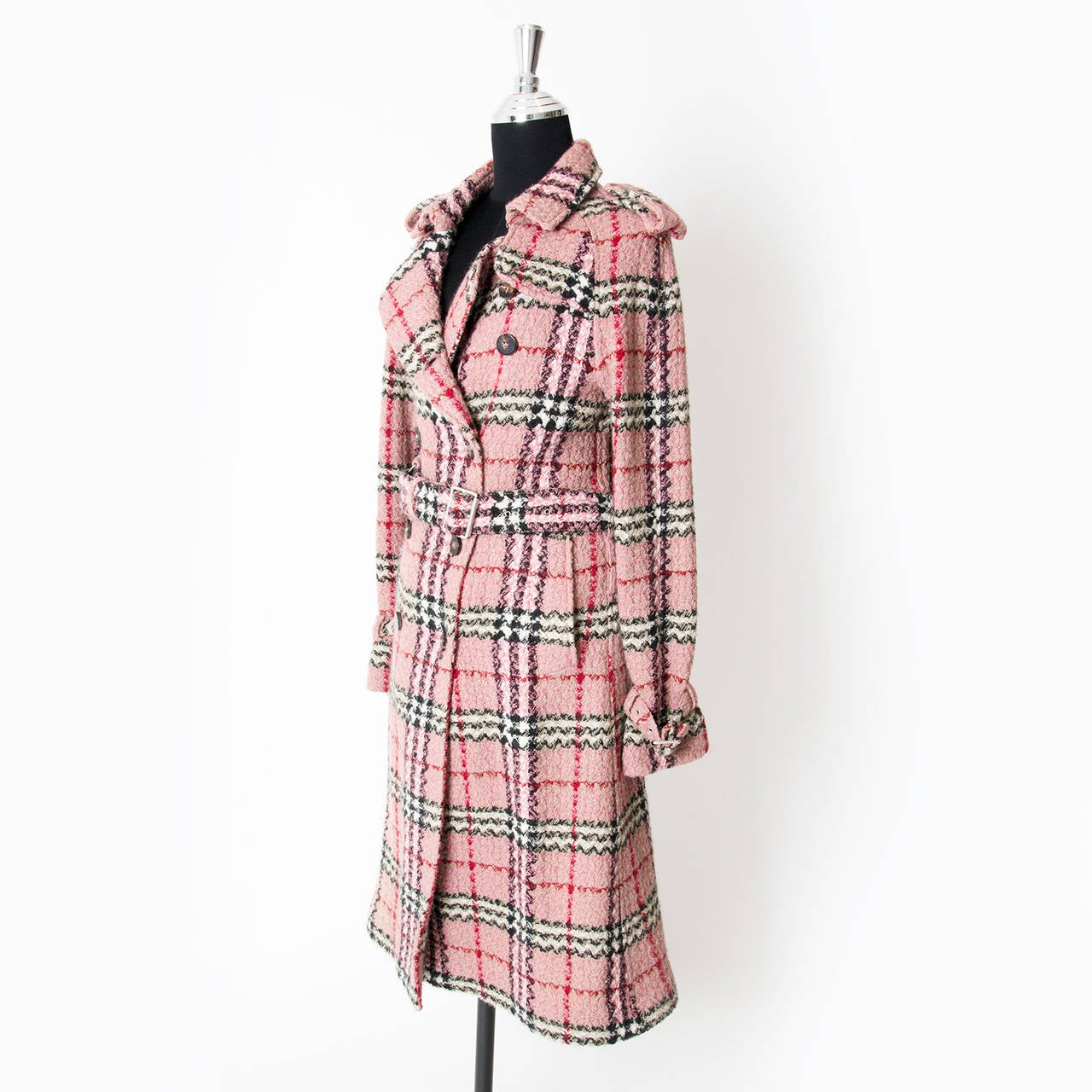 burberry checkered coat