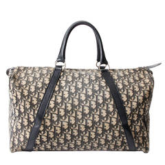 Dior Navy Monogram Travel Bag