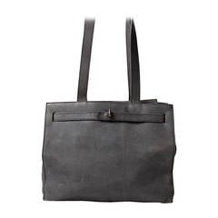 Jill Sander Grey Nubuck Bag