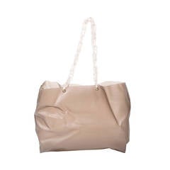 Prada Nude Transparant Plastic Tote Bag