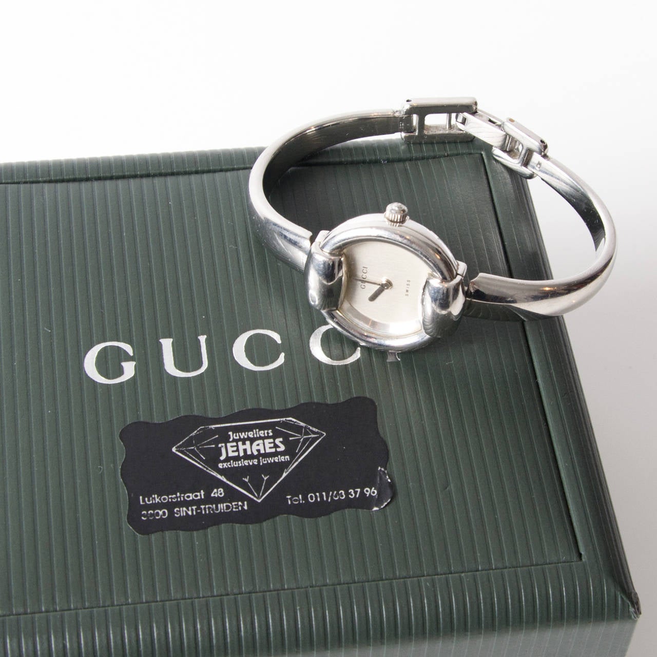 Gucci 1400l Stainless Steel Silver Tone 
