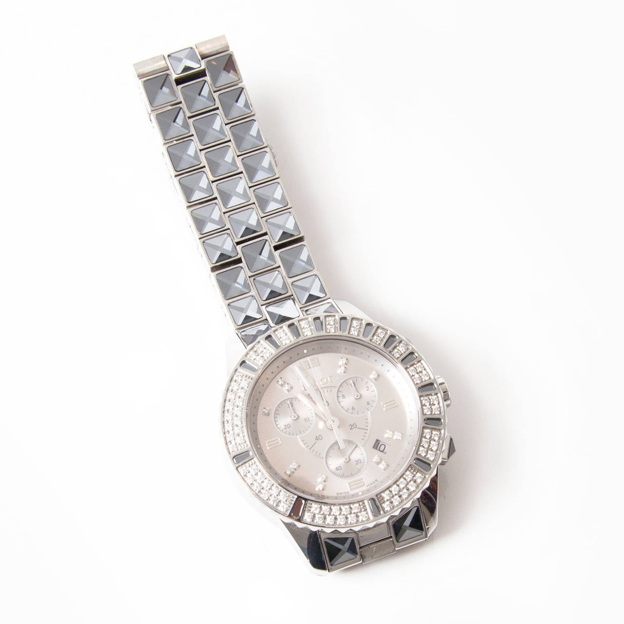 christian dior crystal watch