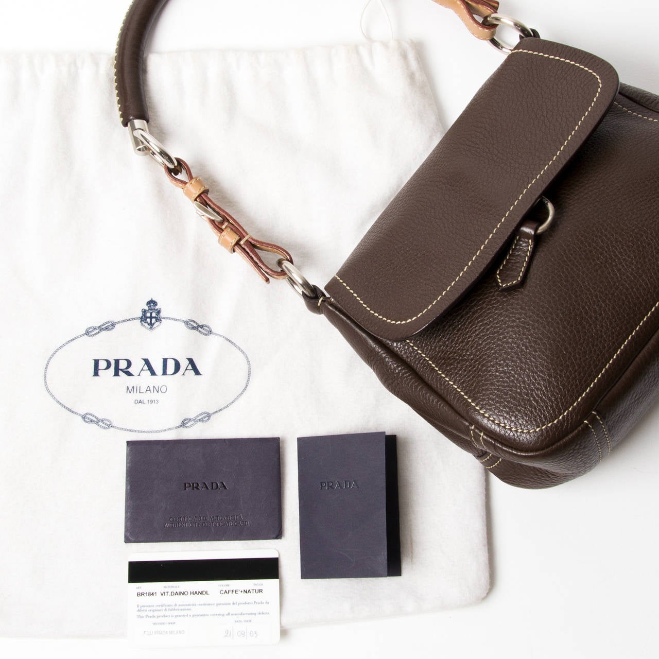 Women's Prada Chocolat Brown Shoulder Bag