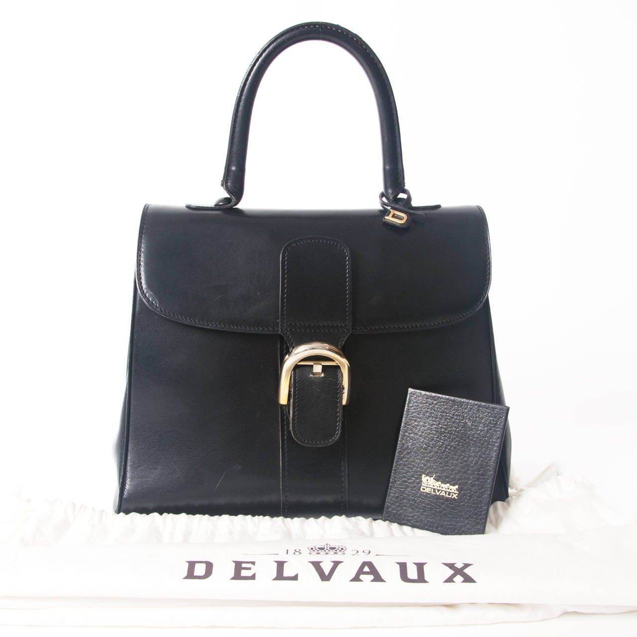 Delvaux Black Brillant MM GHW In Good Condition In Antwerp, BE