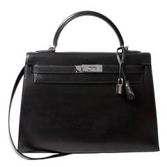 Hermès Kelly so schwarz 32 cm b