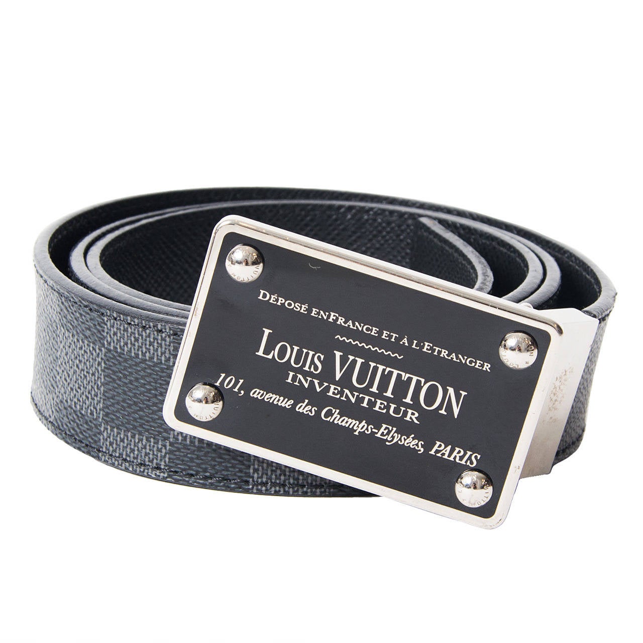 Black Louis Vuitton Mens Belt | Confederated Tribes of the Umatilla Indian Reservation