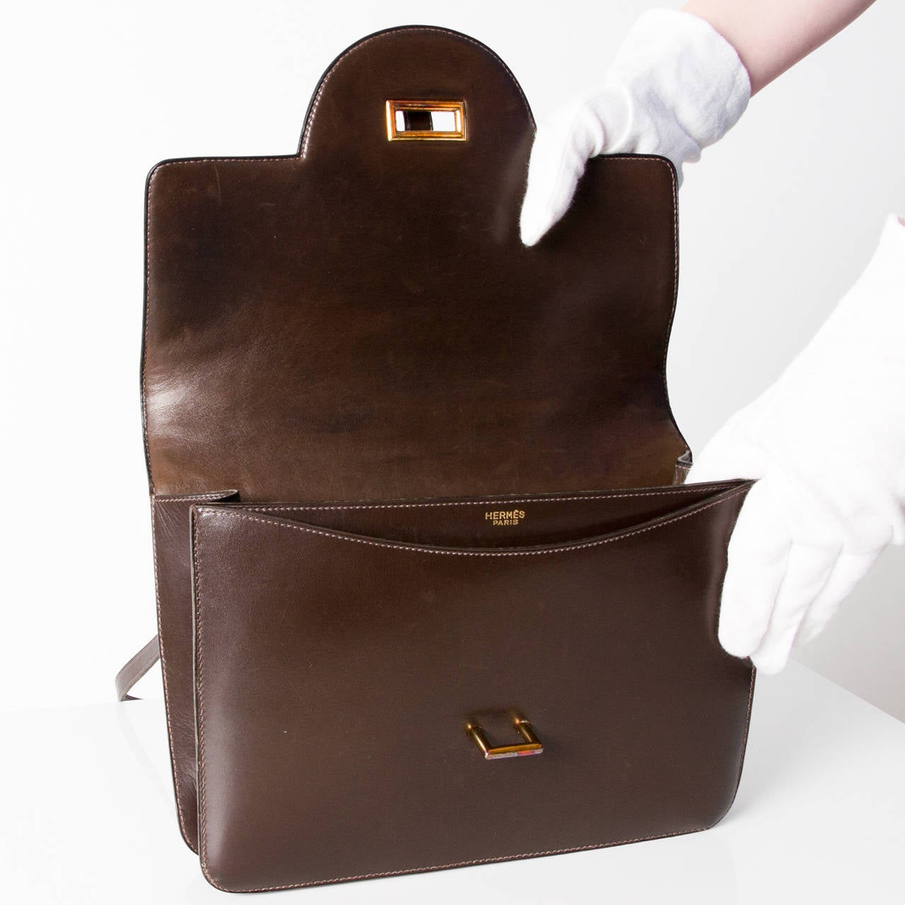 Hermes Dark Brown Sandrine 3